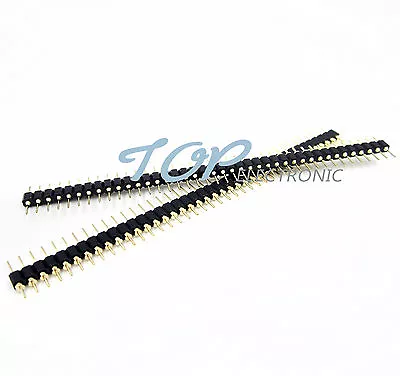 5PCS Single Row 40Pin 2.54mm Round Male Pin Header Machined • $1.89