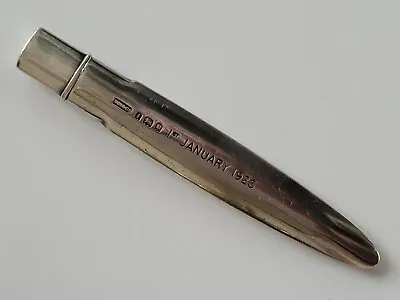 1924 Sampson Mordan Solid Silver Pencil / Letter Opener O994 • £60