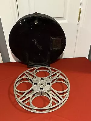 Vintage Metal Simplex Movie Reel Canister 16” & Goldberg Bros Movie Film Reel  • $49.98