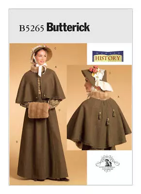 NEW CIVIL WAR VICTORIAN Cape Skirt Bonnet And Fur Muff PATTERN B5265 • $6.95