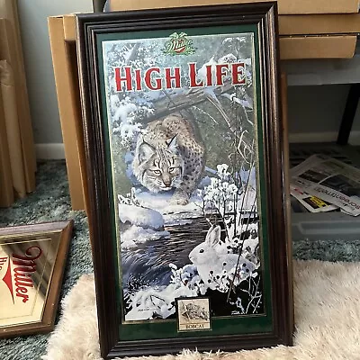 Miller High Life Bob Cat Beer Mirror  • $175