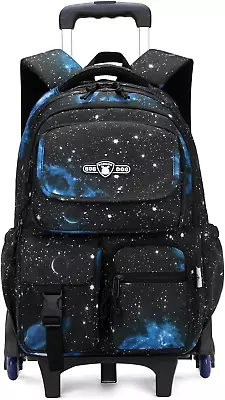 Galaxy Kids School Rolling Backpack Elementary Wheeled Bookbags • $103.22