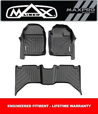 MaxPro Floor Mats 3D For Mazda BT50 Dual Cab Ute 2021 + Front And Rear • $195