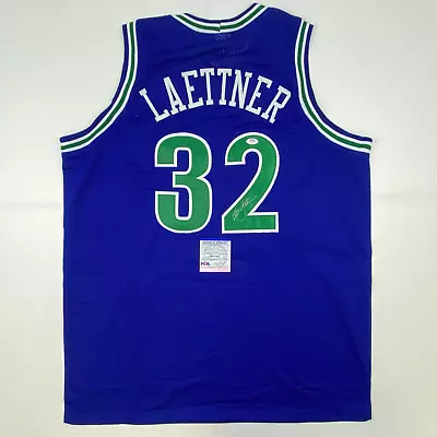 Autographed/Signed Christian Laettner Minnesota Blue Basketball Jersey PSA COA • $109.99