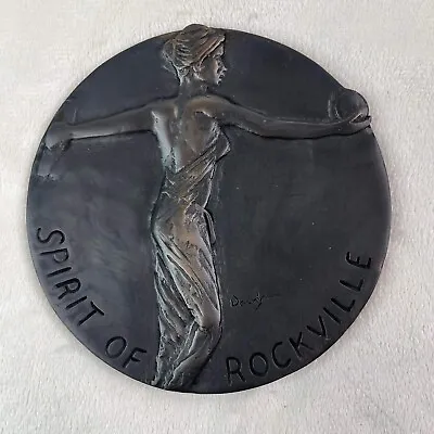 Bronze SPIRIT OF ROCKVILLE Maryland Medal City Signed DAN DAVIDSON ****RARE***** • $125