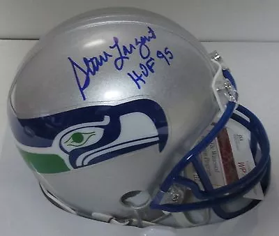 Seahawks STEVE LARGENT Signed Mini Helmet AUTO - HOF 1995 - 7 X PB -  JSA!! • $129.99