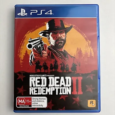 Red Dead Redemption 2 Disc PlayStation 4 PS4 2018 Excellent Condition With Map • $34.99