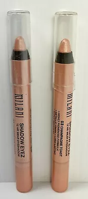 NEW (2) MILANI SHADOW EYEZ Eyeshadow Pencil- 03 Champagne Toast +BONUS Sharpener • $29.99