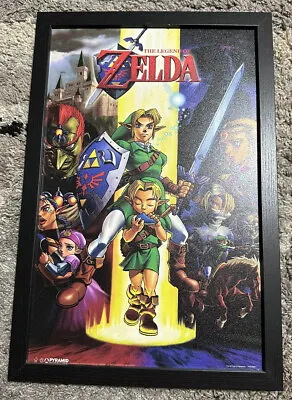 The Legend Of Zelda Link Framed Wall Art Nintendo 11x17 • £48.18