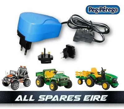 £44.95 • Buy Genuine Peg Perego 12 Volt Battery Charger Fits John Deere Ground Force Tractor