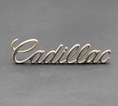 Vintage Cadillac Fender Emblem Script Badge Quarter Panel Original • $25