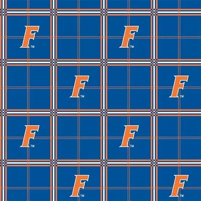 University Florida Gators Cotton Flannel Fabric-NCAA Flannel Fabric By The Yard • $9.99