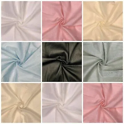 100% Cotton Muslin Fabric Soft Wedding Craft Cheesecloth Material 150cm Wide • £4.49