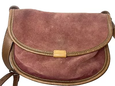 UGG Australia Mahogany Suede Slim Crossbody Bag Burgandy Purse Bag • $25