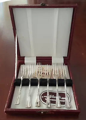 Silkcraft Silver Plate  Epns A1 Cake Forks Vintage..original Box #jj • $19.60