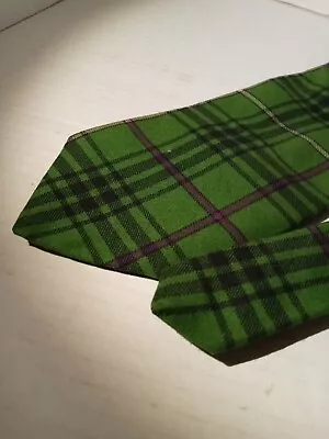 Vtg Vera Bradley Green Plaid Cotton Neck Tie Flannel Christmas Tie  • $20