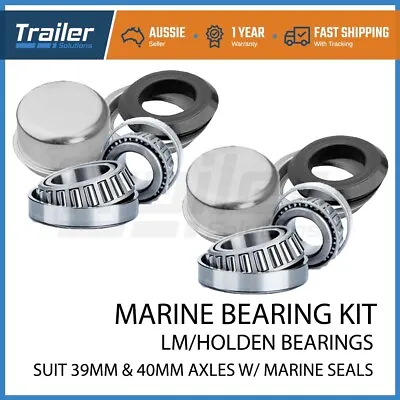 $26.99 • Buy 2x Marine / Boat Trailer LM Wheel Bearing Kits With CUPS Suits Holden Axles