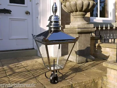 Antique Style Victorian Lantern Stainless Steel Lamp Post Top 3032 • £169.99