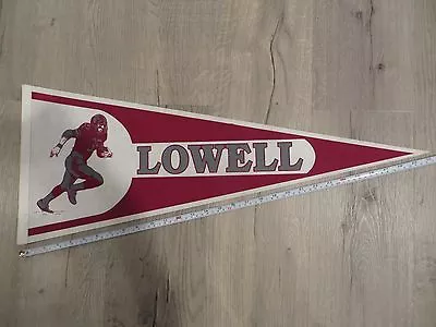 Lowell Massachusetts Mass MA High School Vintage Felt Pennant Flag Football • $11.24