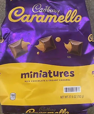 Cadbury Caramello Miniatures Milk Chocolate And Caramel Squares Candy 27.6oz Bag • £31.35