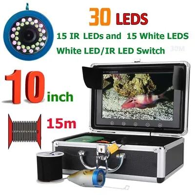 10 Inch 1000TVL Fish Finder Underwater Fishing Camera For Ice/Sea/River Fishing • $194.64