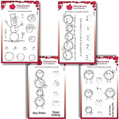 £6.95 • Buy Woodware Bubble Delights Clear Stamps By Jane Gill - Christmas Stamp Sets