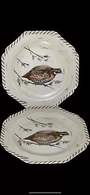 Lenox Riverwood Bobwhite Quail Accent Plate 9.5” SET OF 2 NWT • $38.50