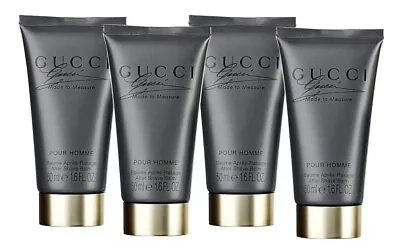 Gucci Made To Measure Pour Homme After Shave Balm 1.6 Oz - 50 Ml - Pack Of 4 • $28