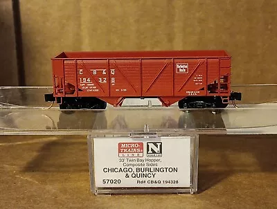 Micro-Trains #57020 Chicago Burlington And Quincy Hopper Car N Scale • $13.78