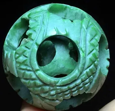 $6.16 • Buy 95g Natural Ball-in-ball Carving Aventurine Crystal Ball Sphere Healing G650