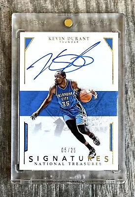 2015 Panini National Treasures Kevin Durant Flawless Signatur Autograph Auto /25 • $202.50