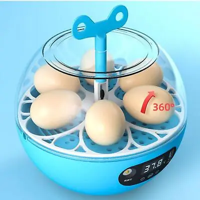 Automatic Egg Incubator Egg Turner Egg Hatcher Egg Candler 6 Eggs Hatching • £27.06