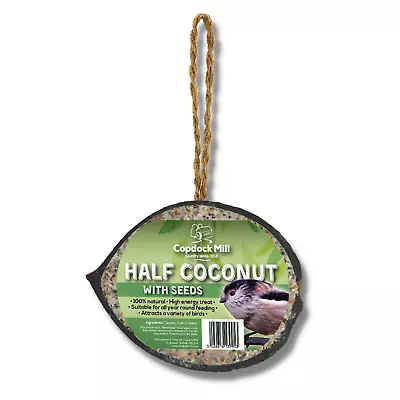 Copdock Mill Half Coconut Original Natural Wild Bird Feeder • £9.99