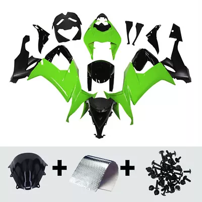 Black Green Fairings For Kawasaki ZX10R 2008 2009 2010 ZX-10R 08 10 Body Frame • $433.95