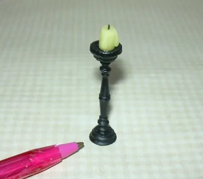 Miniature Medieval Dripping Candle On Stand TALL: DOLLHOUSE Halloween 1:12 • $9.98