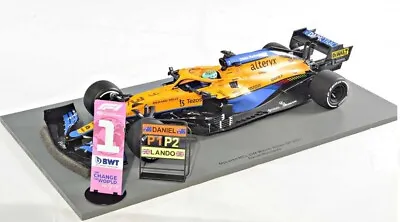 1:18th McLaren F1 Daniel Ricciardo #3 Italy GP Winner 2021 W/Pit Board • $175