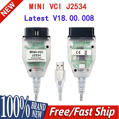 2024 V18 J2534 Mini VCI OBD2 Diagnostic Cable For Toyota Lexus Scion Techstream • $26.99