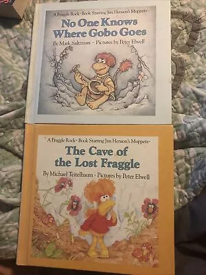FRAGGLE ROCK Books Vintage Jim Henson Muppets Weekly Reader Books Lot Of 2 Vtg • $8.64