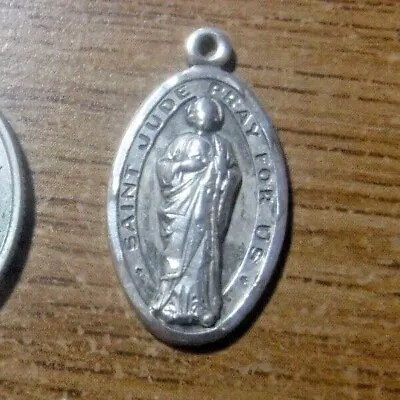 Vintage Sterling Silver St Jude Catholic Medal #2 • $34.15