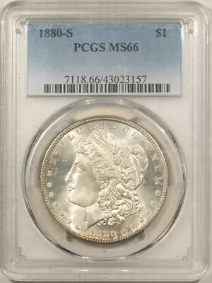 1880-s Morgan Dollar - Pcgs Ms-66 Fresh! • $345