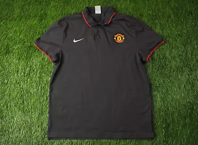 Manchester United 2010/2011 Football Polo Shirt Jersey Training Nike Size Xl • $16.99