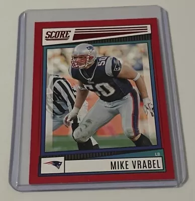 2022 Panini Score Football # 289 Mike Vrabel Red Parallel New England Patriots • $1.25