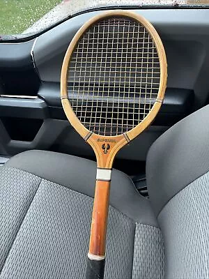 VINTAGE  60s 70s SUPERIOR   TENNIS RACQUET ANTIQUE / • $25