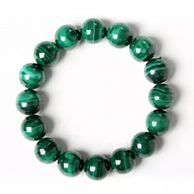 Green Malachite Stone Bracelet Beads Bracelets Men Women Fashion Jewelry 145AU • $2.18