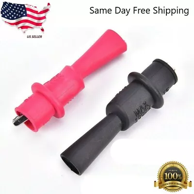 $3.75 • Buy 1 Pair Alligator Crocodile Test Clip Clamp For Fluke Multimeter Tester Probe HI