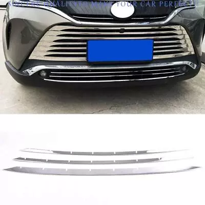 For Toyota Venza 2021-2024 Chrome Steel Front Lower Mesh Grille Grill Strip Trim • $77.68