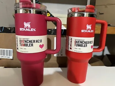 Stanley Stainless Steel H2.0 Flowstate Quencher Tumbler - 40 Oz Target Red • $45