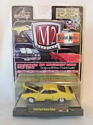 1:64 M2 Machines Detroit-Muscle Release 6 1970 Ford Torino Cobra Yellow 09-24 • $17.60