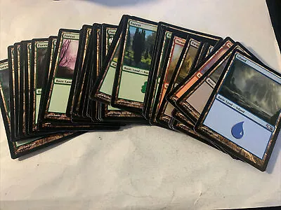 100 Basic Land (mana) | 20 Per Color  |magic The Gathering Cards Lot  (mtg) • $7.99