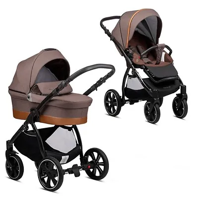 Noordi Sole Go Pram - Chassis Carrycot Seat Unit Rain Cover And Changing Bag • £639